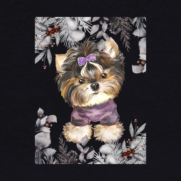 Cute Yorkshire terrier by Athikan